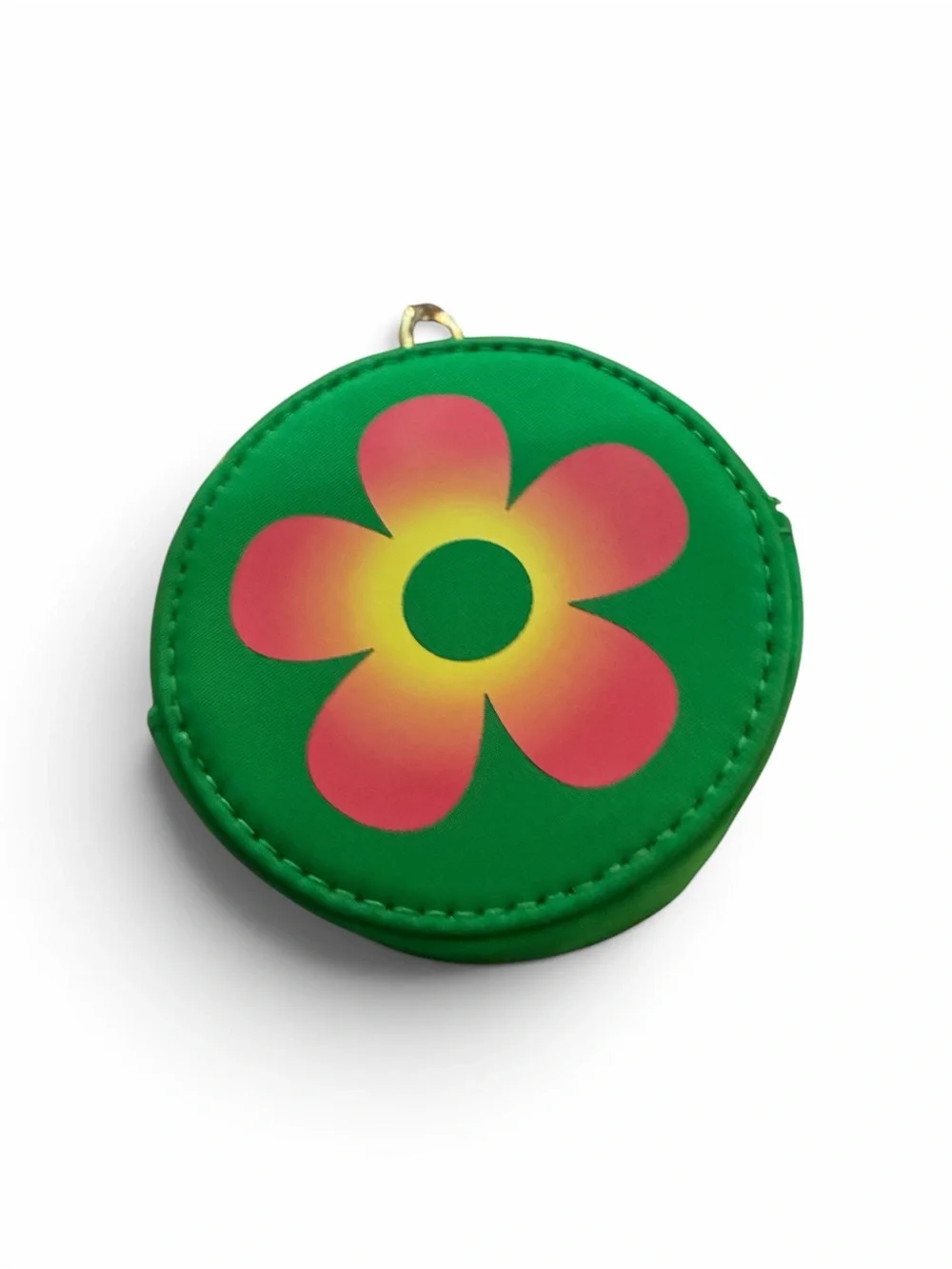 Marc Jacobs Green Daisy Wild Round Coin Case
